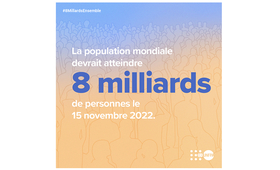 La population mondiale devrait atteindre 8 milliards de personnes le 15 novembre 2022