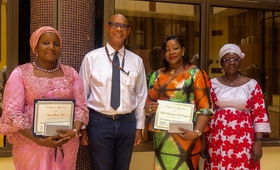 Des fonctionnaires du bureau pays de l'UNFPA au Burkina distingués pour leur engagement