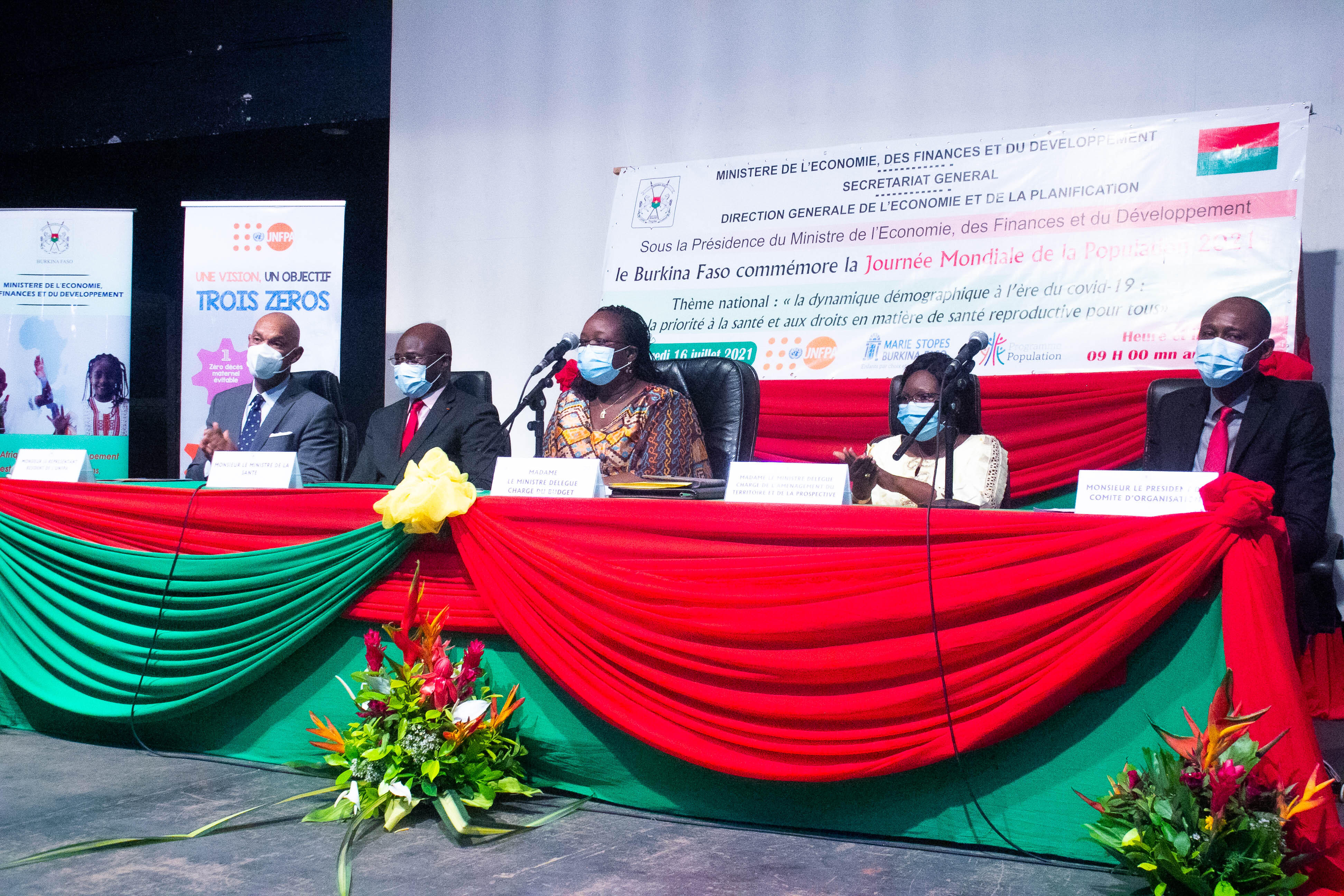 Présidium du lancement de la commémoration de la 31e JMP au Burkina Faso