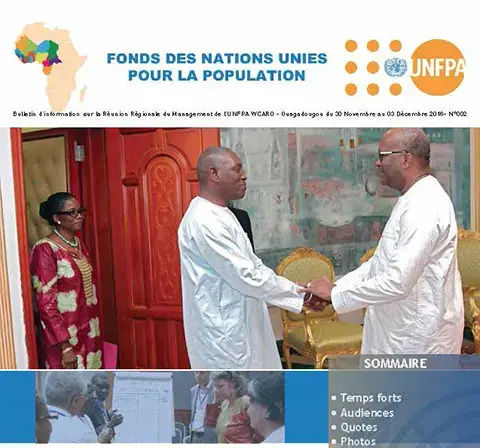 Réunion Régionale du Management de l'UNFPA pour l'Afrique de l'Ouest et du Centre - Newsletter N°002-