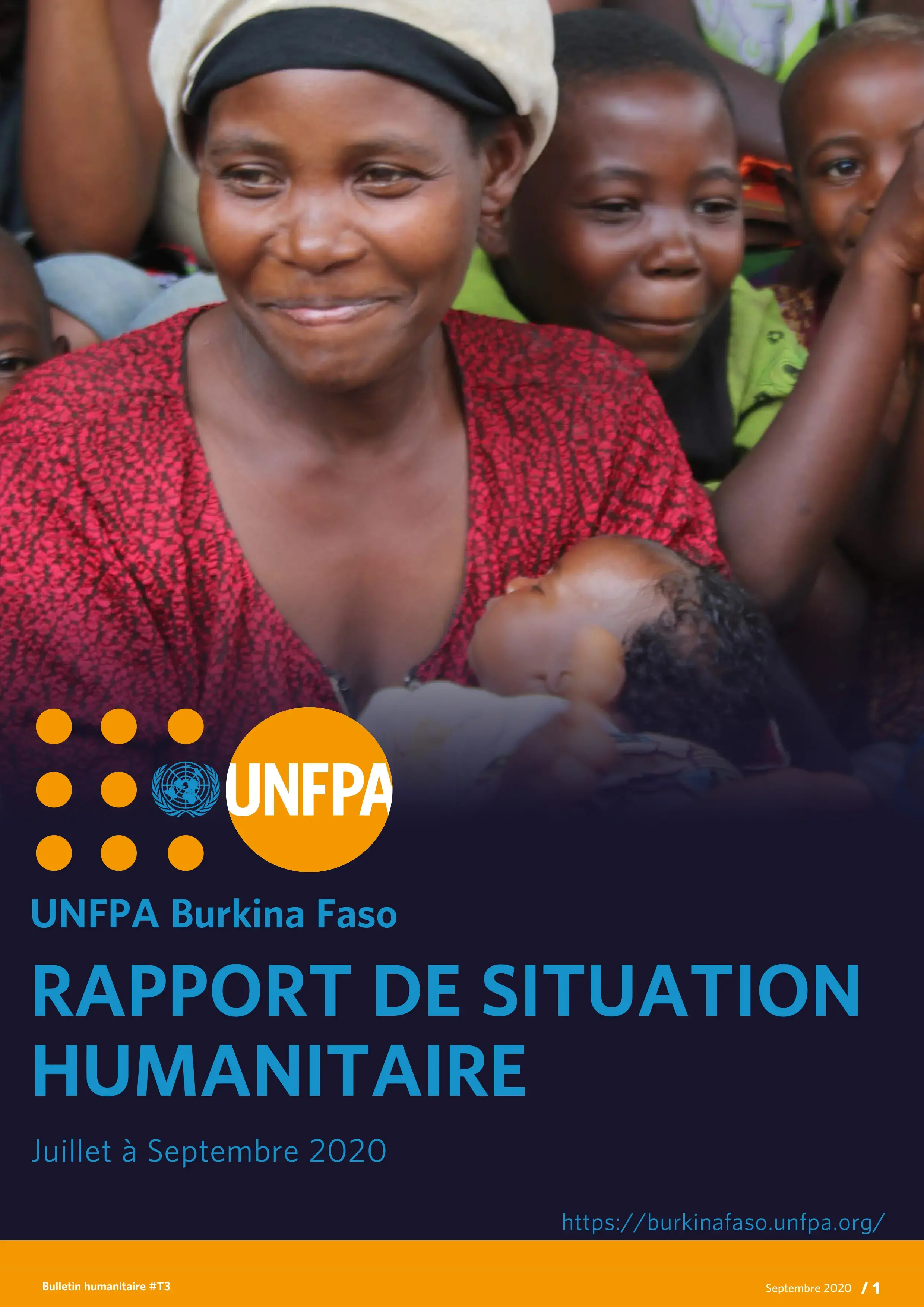 UNFPA Burkina Faso - Réponse Humanitaire / Rapport de situation au 30 Septembre 2020