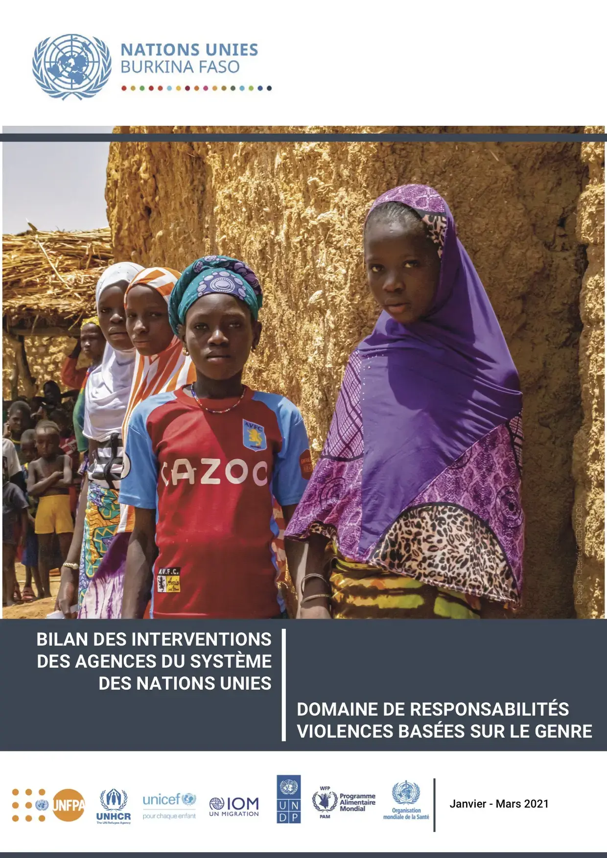 DOMAINE DE RESPONSABILITÉS VIOLENCES BASÉES SUR LE GENRE : BILAN DES INTERVENTIONS DES AGENCES DU SYSTÈME DES NATIONS UNIES