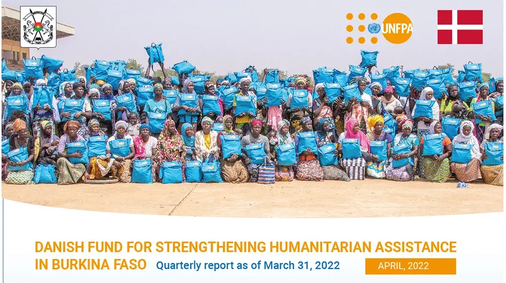 Rapport T1 2022 du Fonds danois pour le renforcement de l'action humanitaire au Burkina Faso